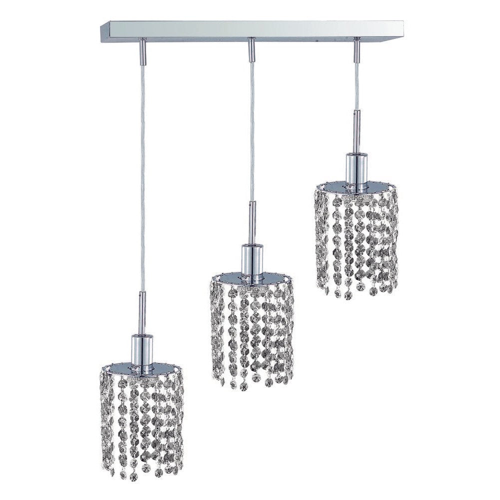 Elegant Lighting MINI 1283D-O-R-CL/SS Pendant Contemporary - Chrome