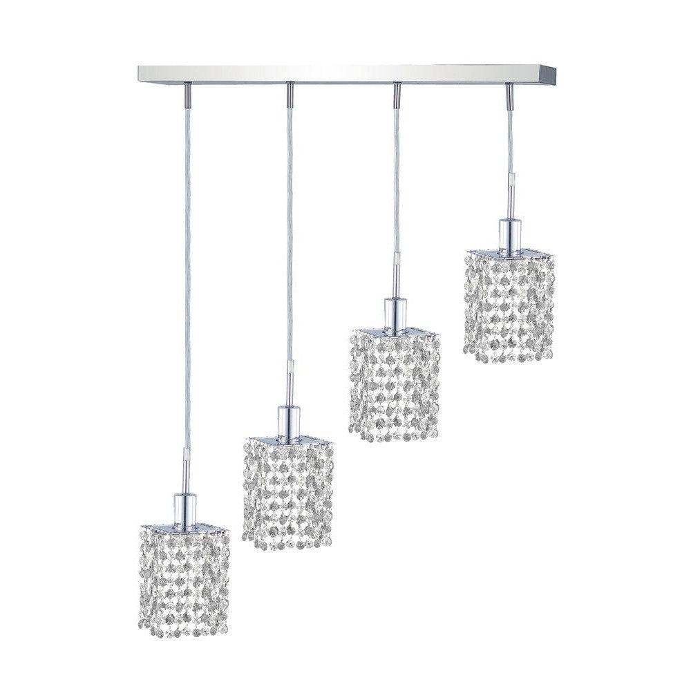 Elegant Lighting MINI 1284D-O-S-CL/SA Pendant Contemporary - Chrome