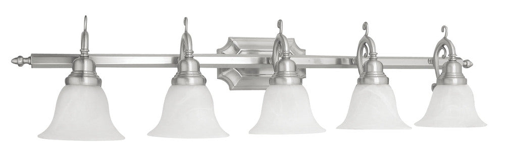 Livex Lighting FRENCH REGENCY 1285-91 Bathroom Fixture Contemporary - Brushed Nickel