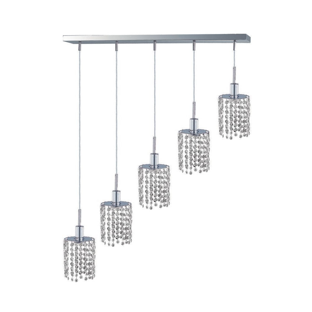 Elegant Lighting MINI 1285D-O-R-CL/SS Pendant Contemporary - Chrome