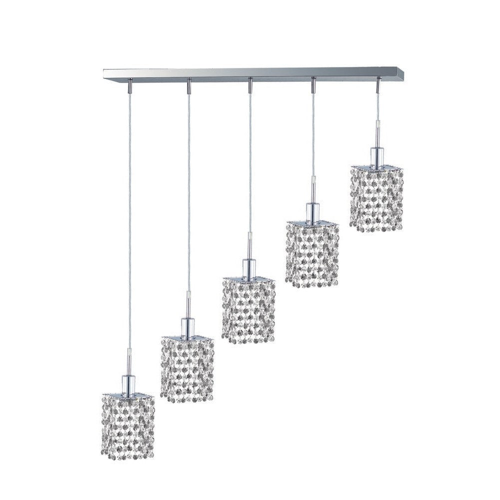 Elegant Lighting MINI 1285D-O-S-CL/SA Pendant Contemporary - Chrome