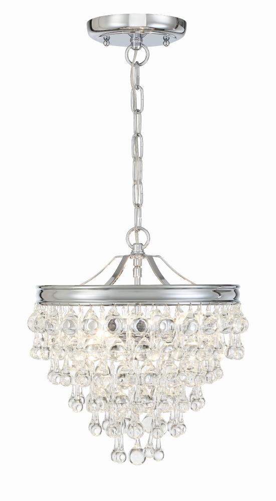 Crystorama CALYPSO 130-CH Mini Chandelier Modern - Polished Chrome