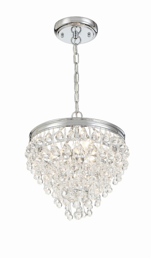 Crystorama CALYPSO 130-CH Mini Chandelier Modern - Polished Chrome