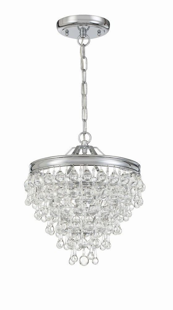 Crystorama CALYPSO 130-CH Mini Chandelier Modern - Polished Chrome