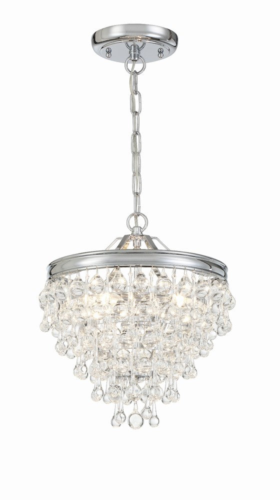 Crystorama CALYPSO 130-CH Mini Chandelier Modern - Polished Chrome