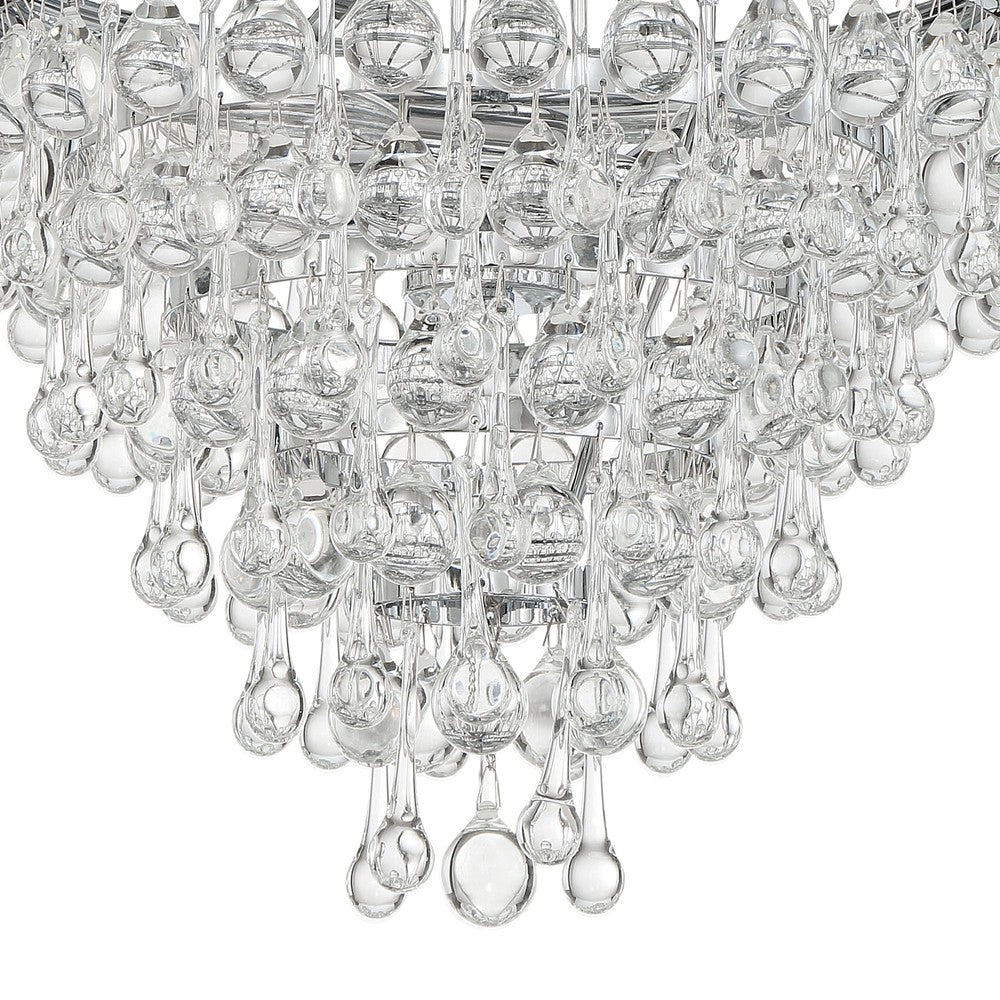 Crystorama CALYPSO 130-CH Mini Chandelier Modern - Polished Chrome