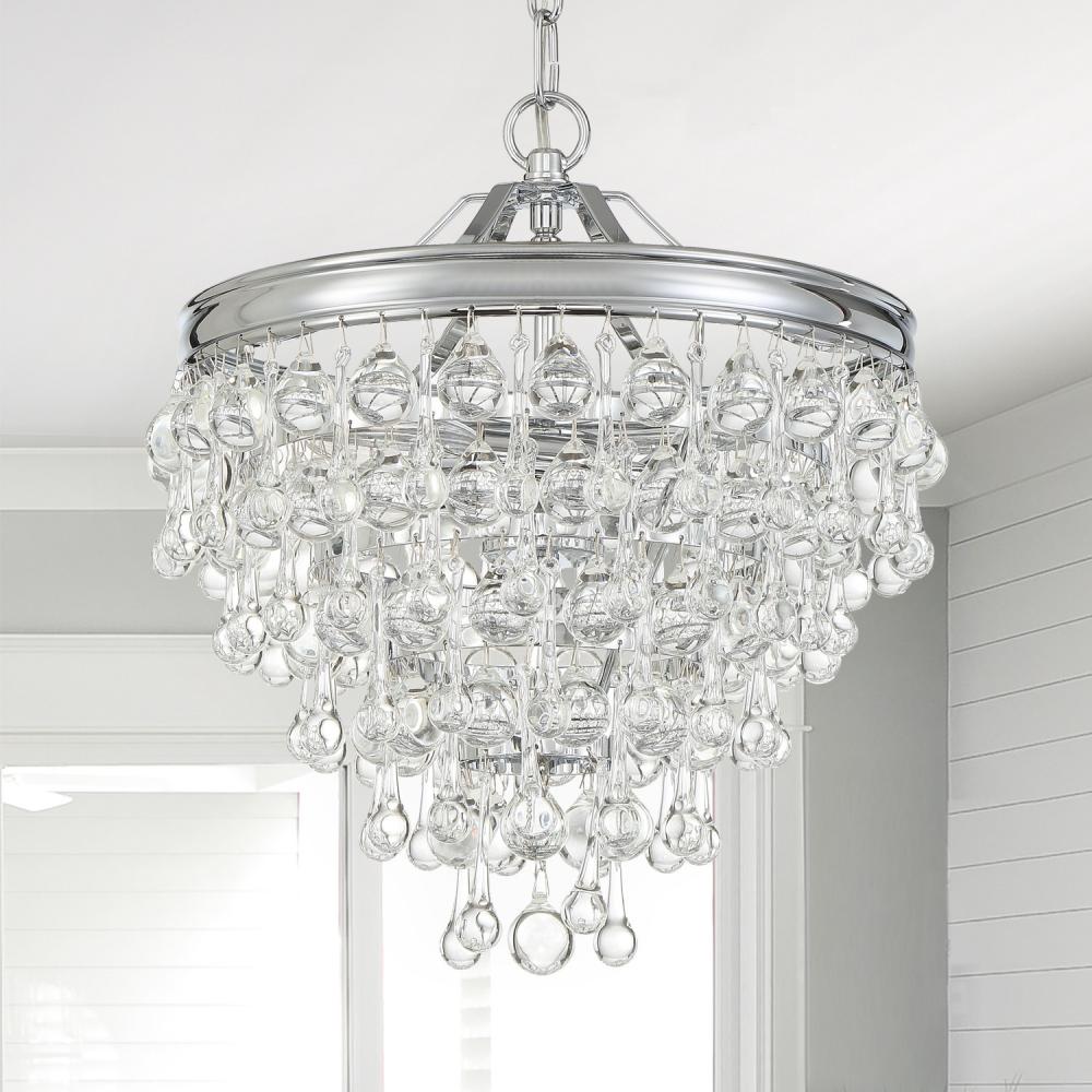 Crystorama CALYPSO 130-CH Mini Chandelier Modern - Polished Chrome