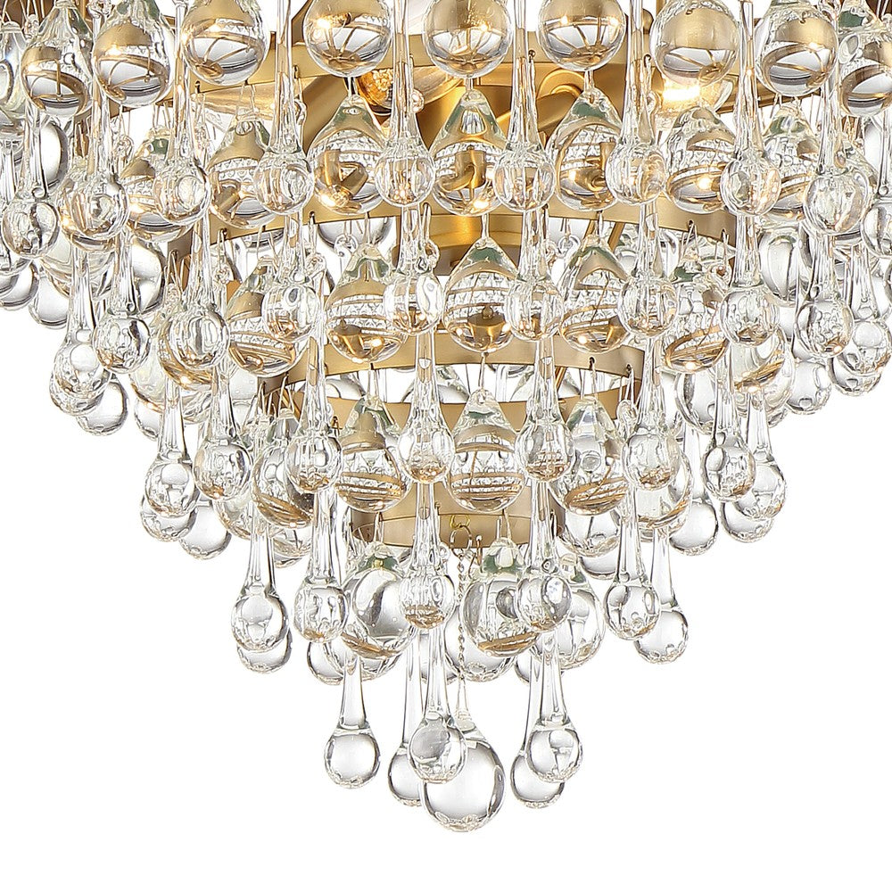 Crystorama CALYPSO 130-VG Mini Chandelier Modern - Vibrant Gold