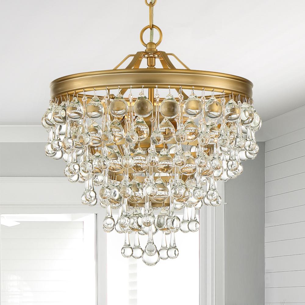 Crystorama CALYPSO 130-VG Mini Chandelier Modern - Vibrant Gold