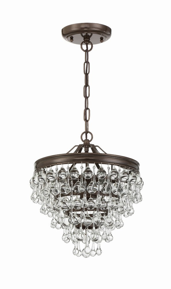 Crystorama CALYPSO 130-VZ Mini Chandelier Modern - Vibrant Bronze