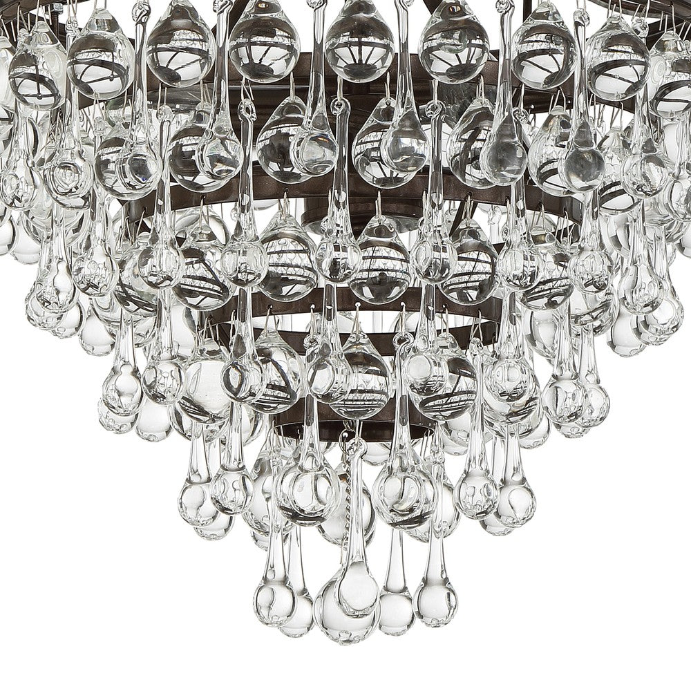 Crystorama CALYPSO 130-VZ Mini Chandelier Modern - Vibrant Bronze