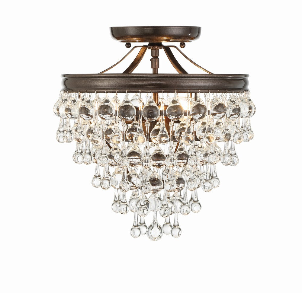 Crystorama CALYPSO 130-VZ_CEILING Semi Flush Mt Modern - Vibrant Bronze