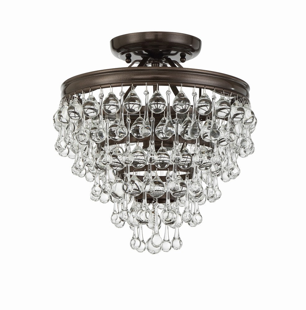 Crystorama CALYPSO 130-VZ_CEILING Semi Flush Mt Modern - Vibrant Bronze