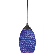 1 Light Pendant-Blue