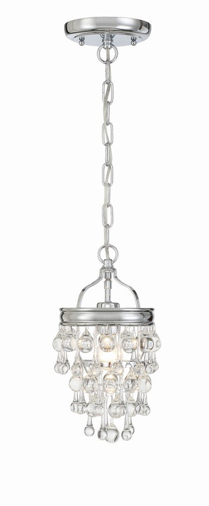 Crystorama CALYPSO 131-CH Mini Chandelier Modern - Polished Chrome