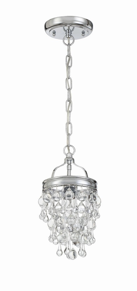 Crystorama CALYPSO 131-CH Mini Chandelier Modern - Polished Chrome