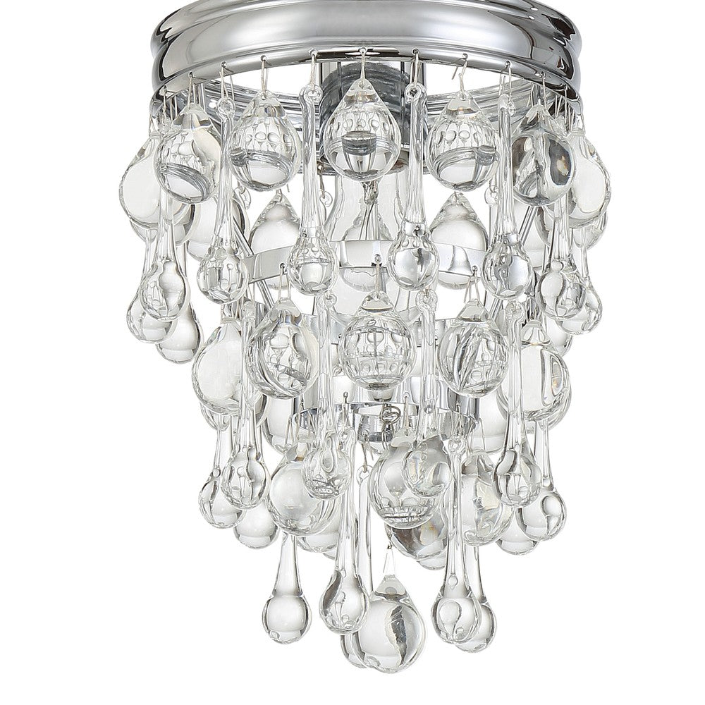 Crystorama CALYPSO 131-CH Mini Chandelier Modern - Polished Chrome