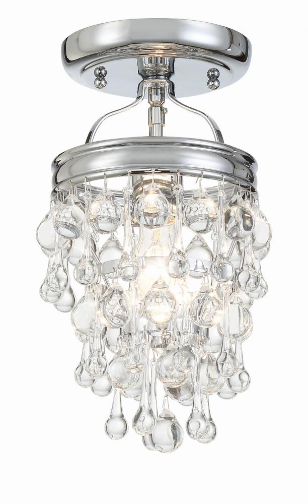 Crystorama CALYPSO 131-CH_CEILING Semi Flush Mt Modern - Polished Chrome