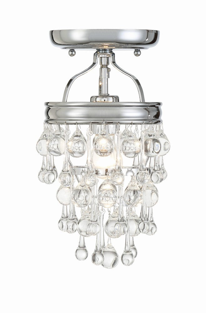 Crystorama CALYPSO 131-CH_CEILING Semi Flush Mt Modern - Polished Chrome