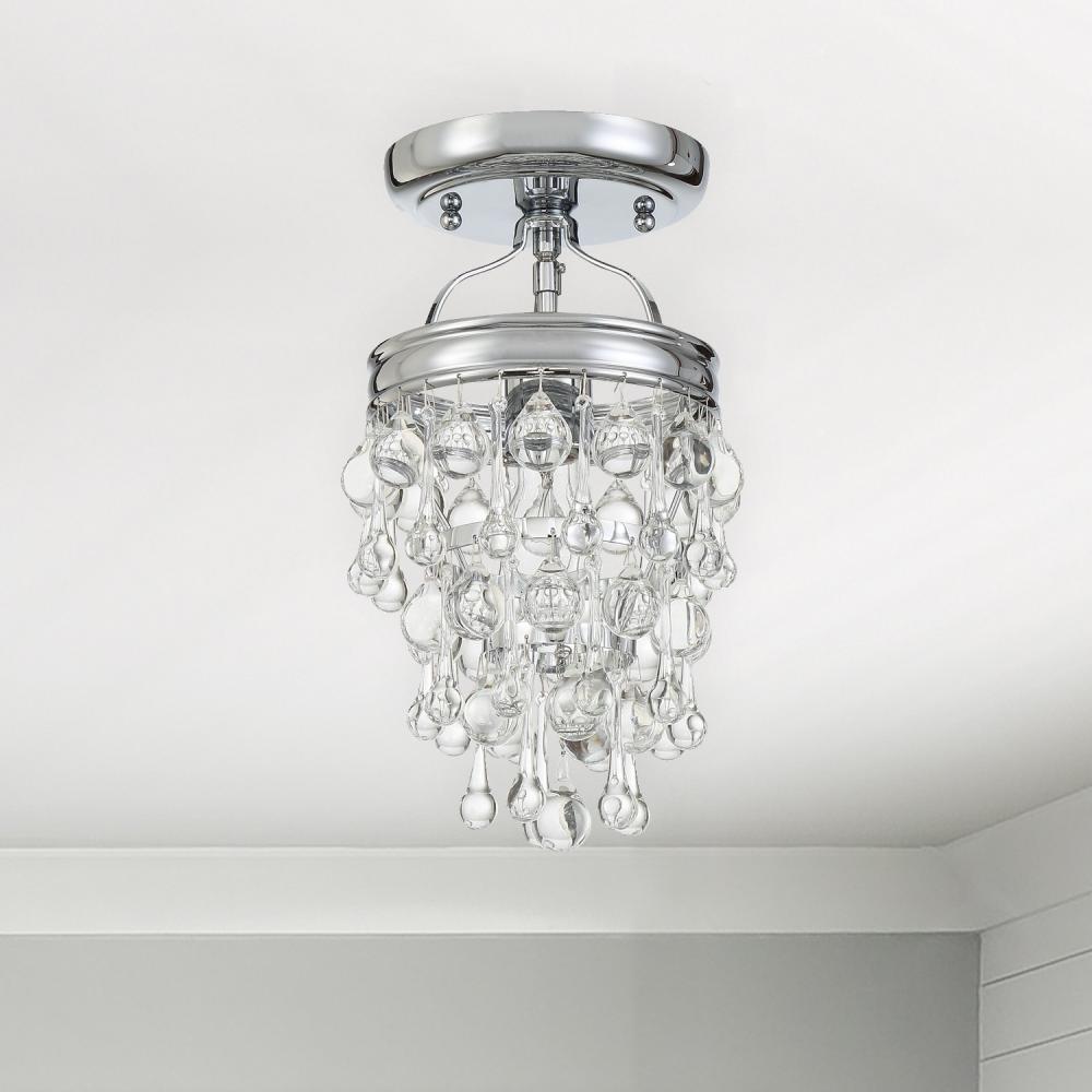 Crystorama CALYPSO 131-CH_CEILING Semi Flush Mt Modern - Polished Chrome