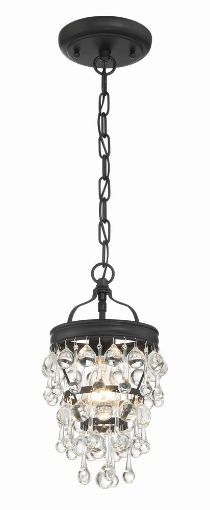 Crystorama CALYPSO 131-MK Mini Chandelier Modern - Matte Black