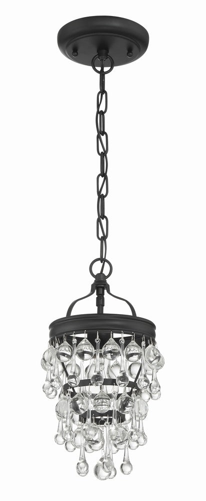 Crystorama CALYPSO 131-MK Mini Chandelier Modern - Matte Black