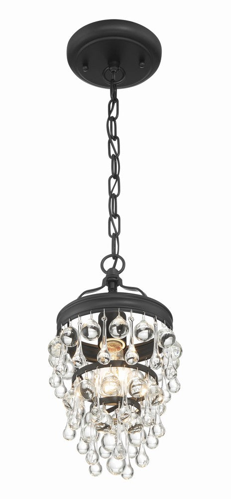 Crystorama CALYPSO 131-MK Mini Chandelier Modern - Matte Black