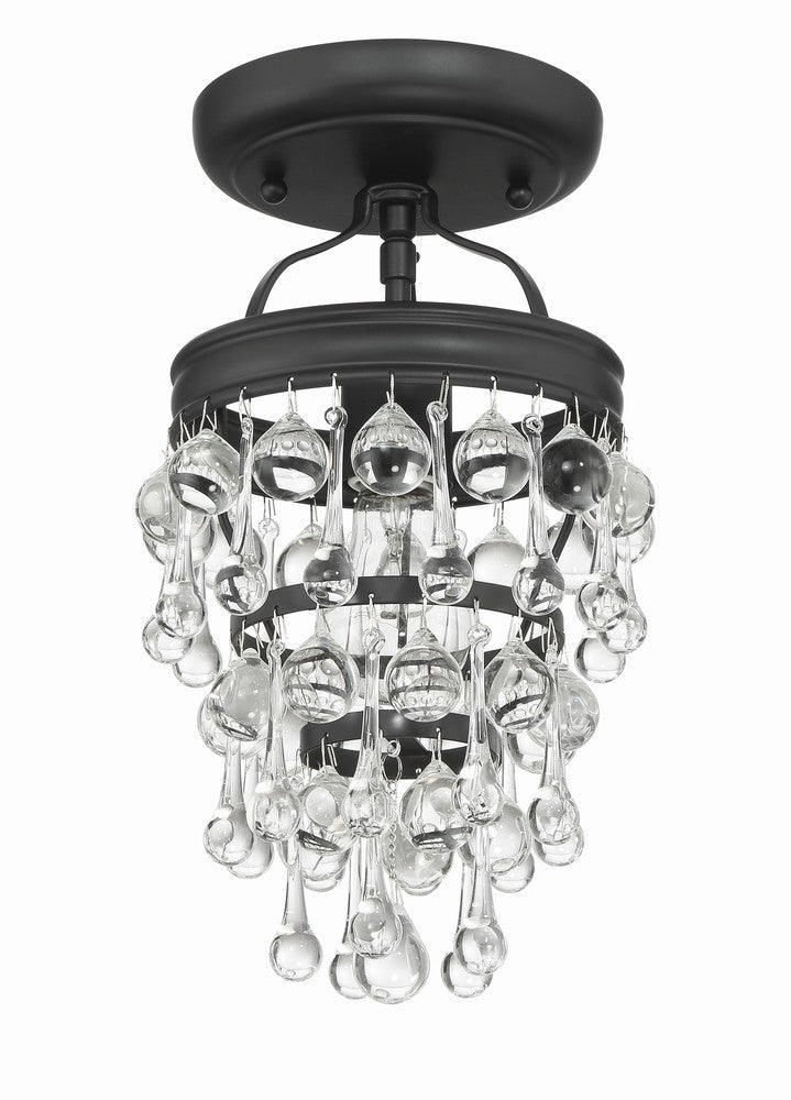 Crystorama CALYPSO 131-MK_CEILING Flush Mount Modern - Matte Black