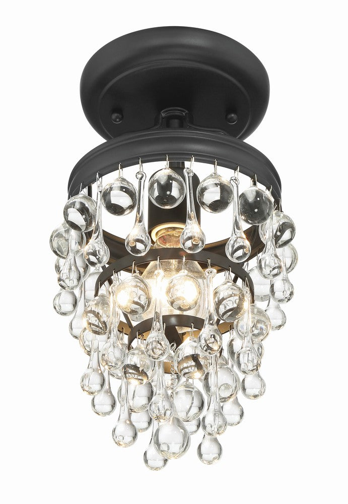 Crystorama CALYPSO 131-MK_CEILING Flush Mount Modern - Matte Black