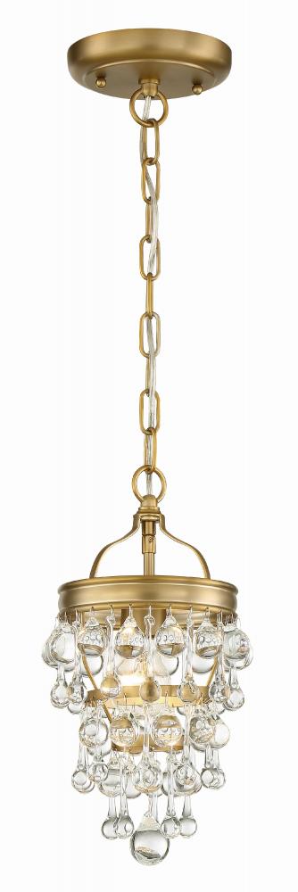 Crystorama CALYPSO 131-VG Mini Chandelier Modern - Vibrant Gold