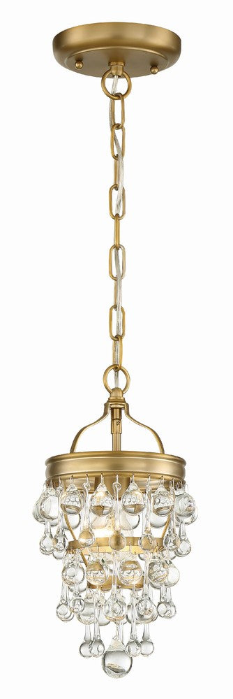 Crystorama CALYPSO 131-VG Mini Chandelier Modern - Vibrant Gold