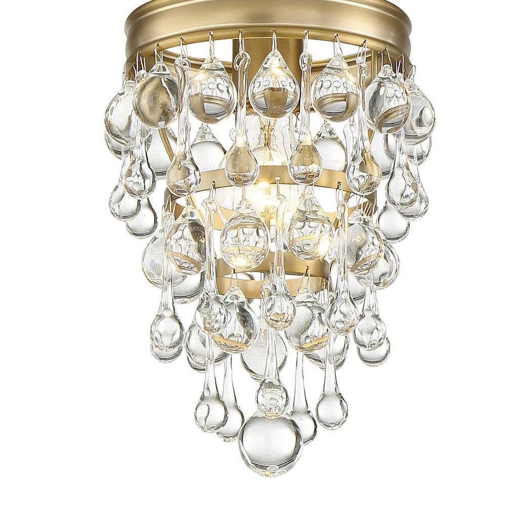 Crystorama CALYPSO 131-VG Mini Chandelier Modern - Vibrant Gold