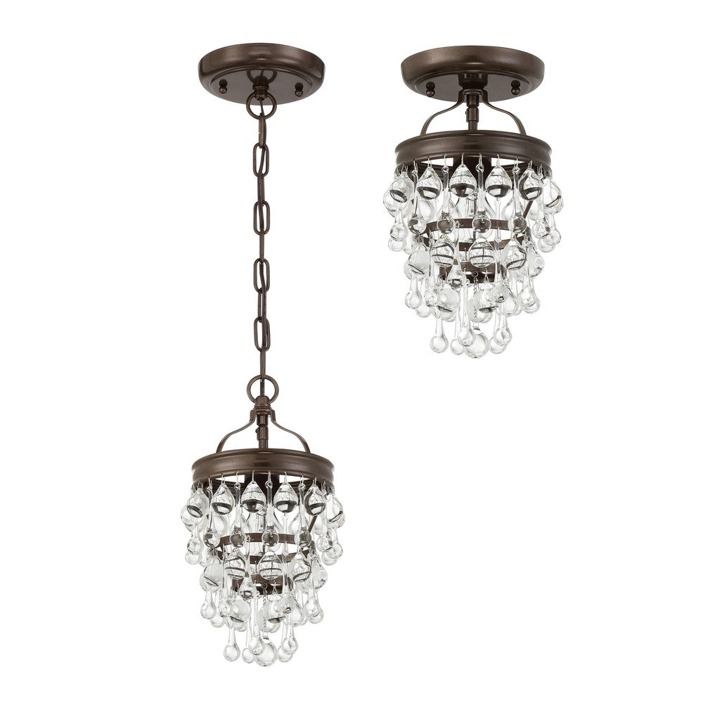 Crystorama CALYPSO 131-VZ Mini Chandelier Modern - Vibrant Bronze