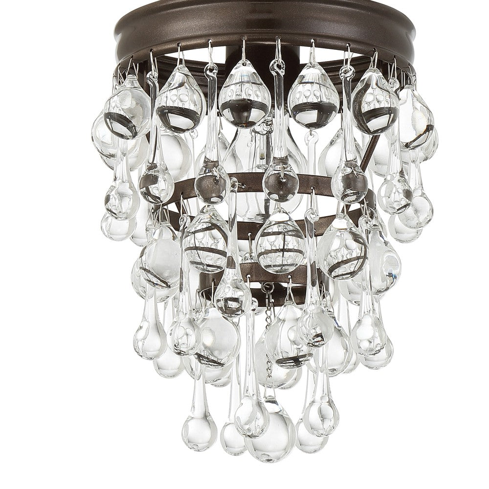 Crystorama CALYPSO 131-VZ Mini Chandelier Modern - Vibrant Bronze