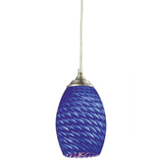 1 Light Pendant-Blue