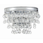 Crystorama Calypso 132-CH – 10.75 Inch – 2 Light – Sconce – Polished Chrome – Damp Rated