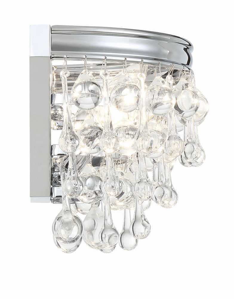 Crystorama CALYPSO 132-CH Sconce Modern - Polished Chrome