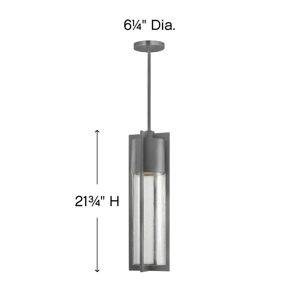 Hinkley Lighting SHELTER 1322HE Pendant Modern - Hematite