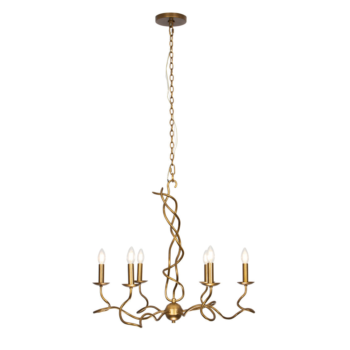 Rizo 28-in 6 Light (40-watt) Oil Rubbed Bronze Chandelier
