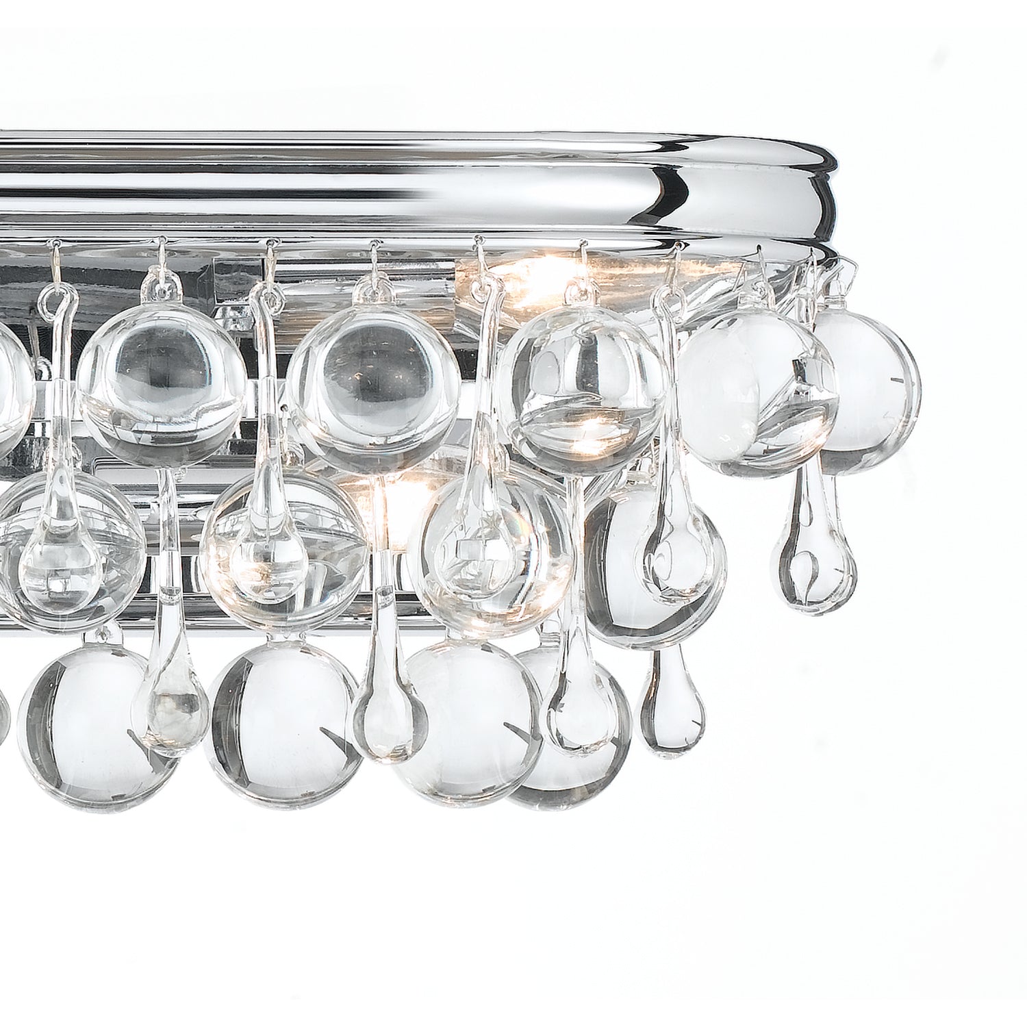 Crystorama Calypso 133-CH – 23 Inch – 6 Light – Bath Vanity Light – Polished Chrome – Damp Rated