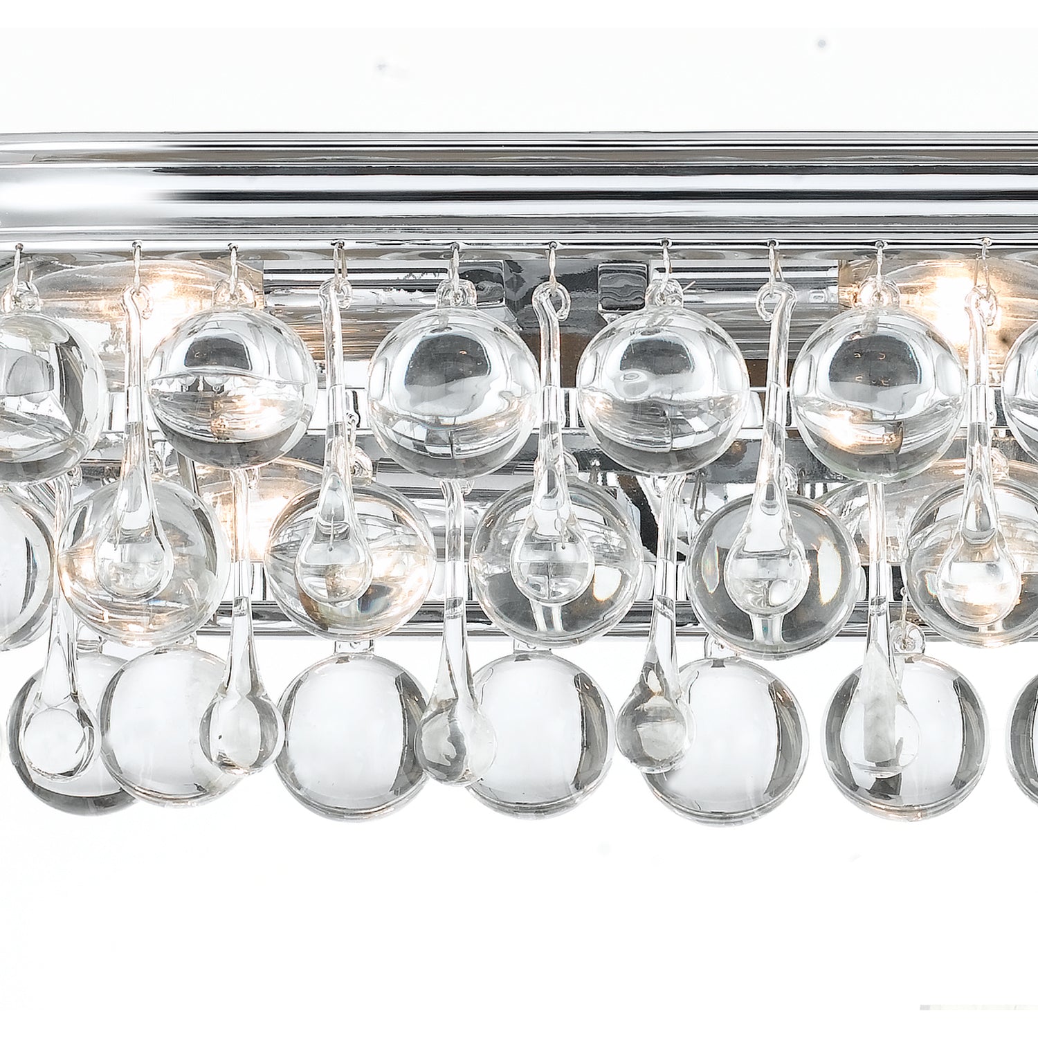 Crystorama Calypso 133-CH – 23 Inch – 6 Light – Bath Vanity Light – Polished Chrome – Damp Rated
