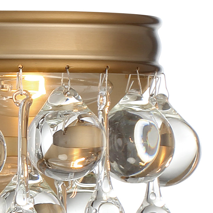 Crystorama Calypso 133-VG – 23 Inch – 6 Light – Bath Vanity Light – Vibrant Gold – Damp Rated