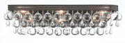 Crystorama Calypso 133-VZ – 23 Inch – 6 Light – Bath Vanity Light – Vibrant Bronze – Damp Rated