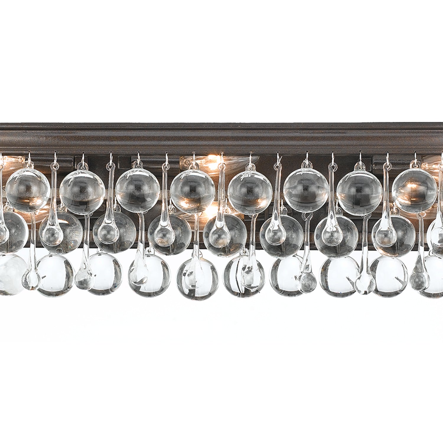 Crystorama Calypso 133-VZ – 23 Inch – 6 Light – Bath Vanity Light – Vibrant Bronze – Damp Rated