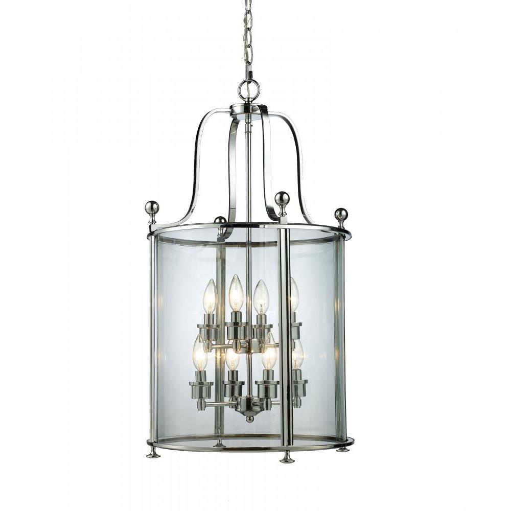 8 Light Chandelier-Clear and