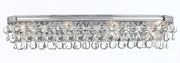 Crystorama Calypso 134-CH – 33 Inch – 8 Light – Bath Vanity Light – Polished Chrome – Damp Rated