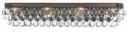 Crystorama Calypso 134-VZ – 33 Inch – 8 Light – Bath Vanity Light – Vibrant Bronze – Damp Rated