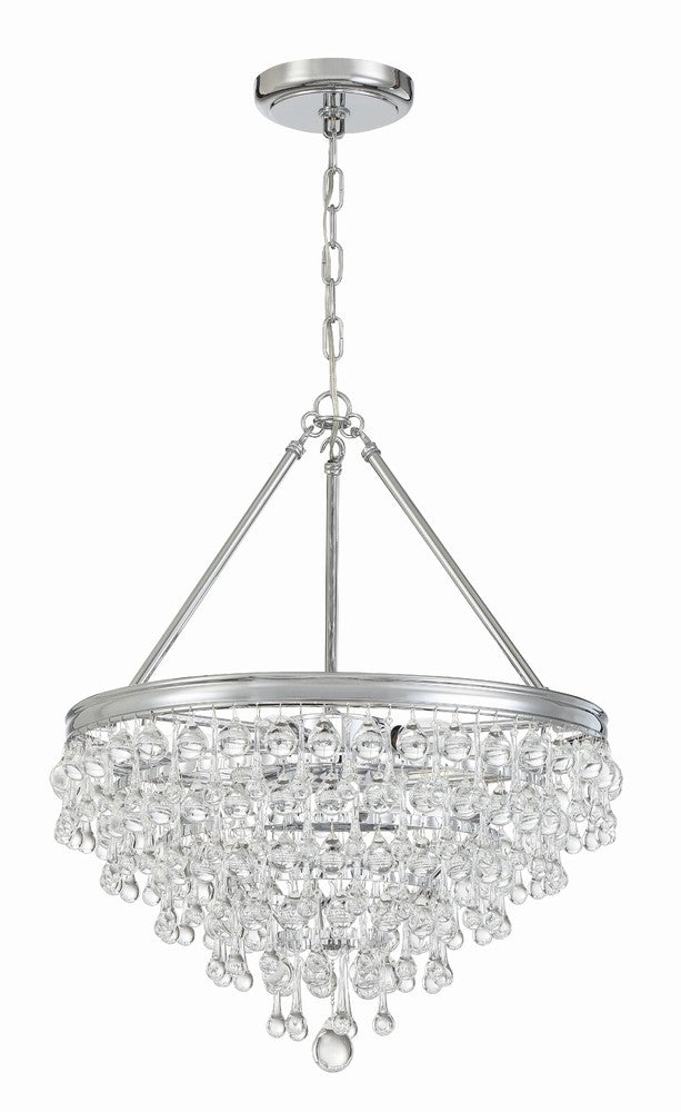 Crystorama CALYPSO 136-CH Chandelier Modern - Polished Chrome