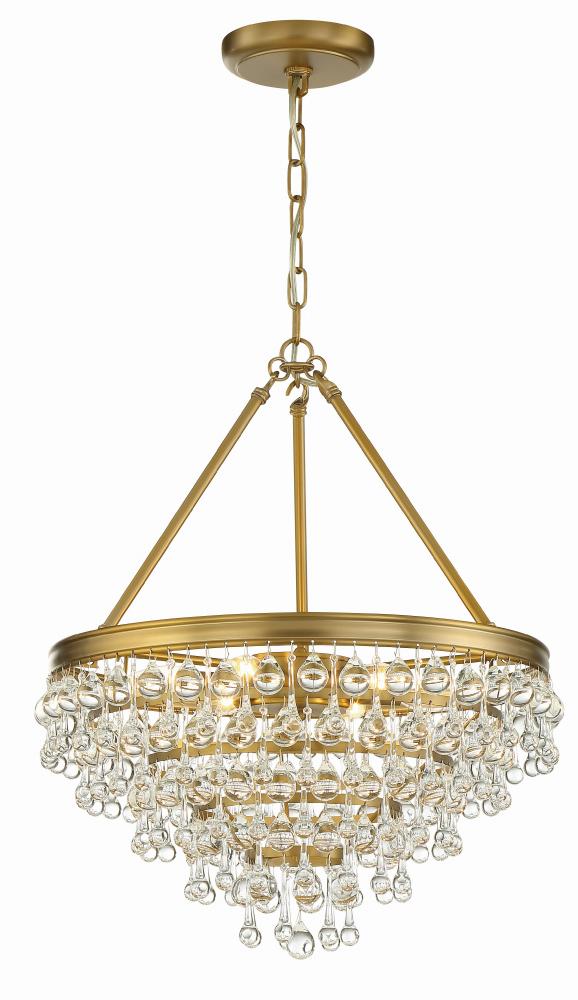 Crystorama CALYPSO 136-VG Chandelier Modern - Vibrant Gold