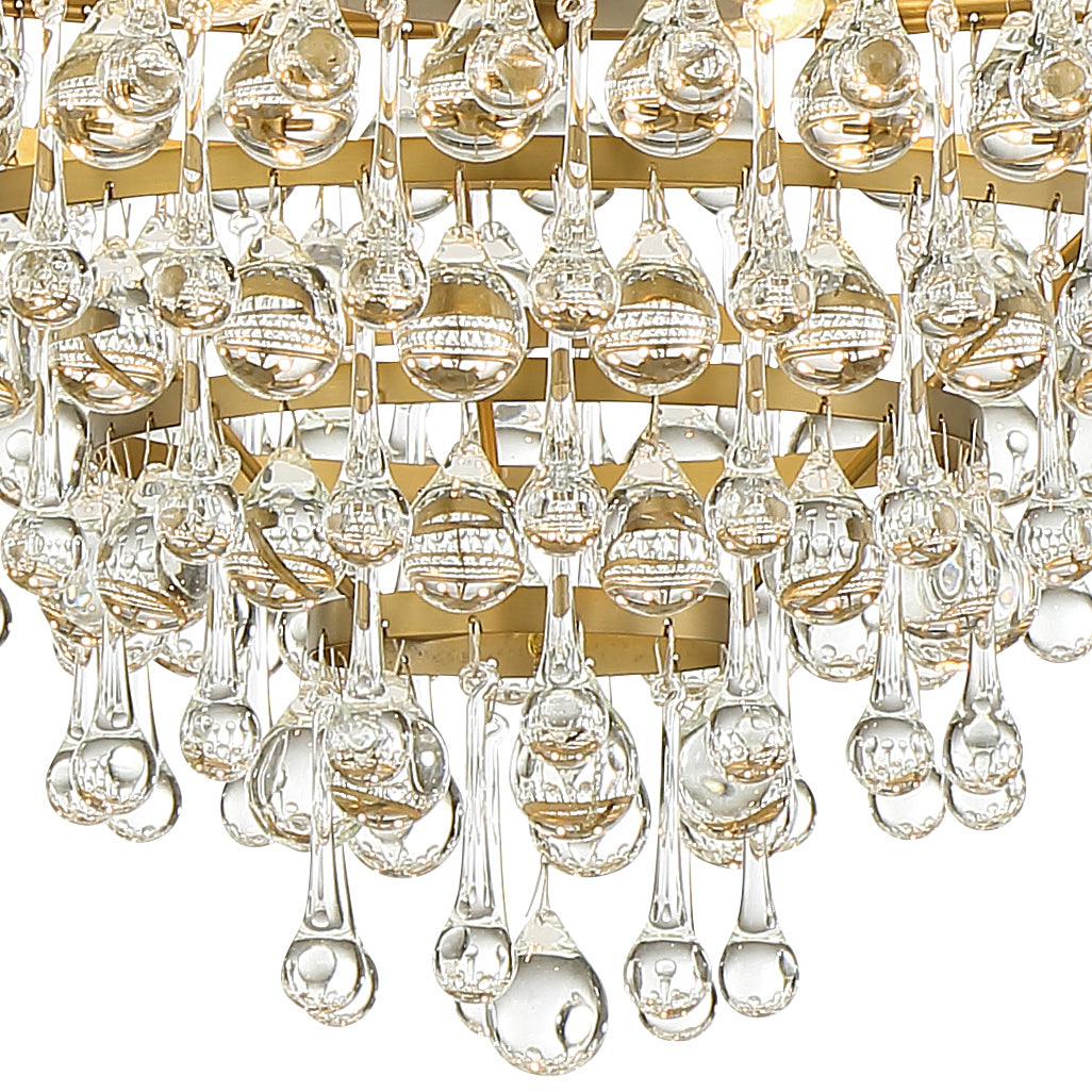 Crystorama Calypso 136-VG – 20 Inch – 6 Light – Chandelier – Vibrant Gold – Damp Rated